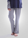 Blue Daisy Dream Stripes Cotton Lounge Wear Suit By Jimmy Rochas