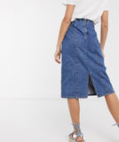 Denim Midi Skirt by Jacqueline De Yong (JDY)