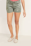 High waist Denim Ripped Patched Short by Springfield