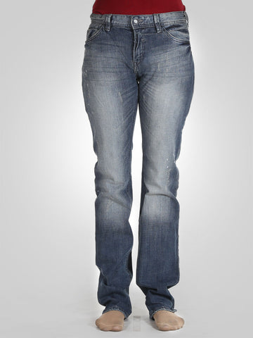 Women Scratch Straight Leg Jeans By Original Lemmi