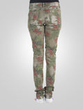 New look Curves Ripped Khaki Print Skinny Jeans By Guess