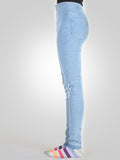 Ripped Patched High Waist Skinny Jeans by Denim & Co
