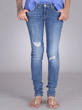Low Skinny Ripped Jeans By Guess