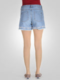 High Waisted Denim Scratchy Shorts By Springfield
