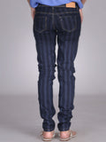Skinny Strip Jeans By Terronova