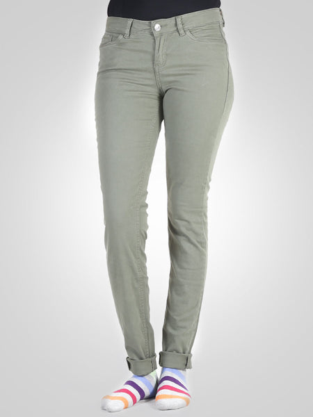 Olive Green Extra Skinny Jona Jeans By Tom Tailor